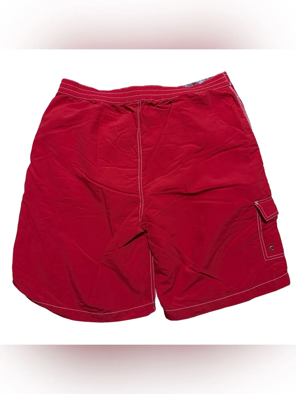 Vintage 2000s Polo Ralph Lauren Small Pony Board Surf Red Shorts Size XL